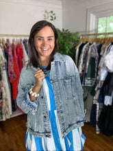 Load image into Gallery viewer, Striped Bubble Hemline Mini Dress