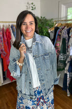 Load image into Gallery viewer, Oversized Denim Jacket