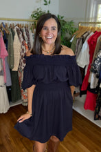 Load image into Gallery viewer, Navy Sairy Mini Dress