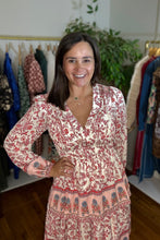 Load image into Gallery viewer, Tiered V-neck Maxi Dress