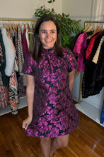 Load image into Gallery viewer, Jacquard Back Bow Mini Dress