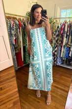 Load image into Gallery viewer, Seafoam Printed Maxi Dress