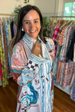 Load image into Gallery viewer, Abstract Print Maxi Dress