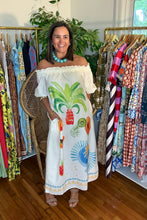 Load image into Gallery viewer, Tropical Watercolor Painted Maxi Dress