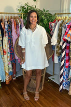 Load image into Gallery viewer, White Linen Shirt Dress