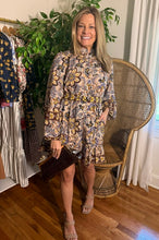 Load image into Gallery viewer, Floral Belted Mini Dress