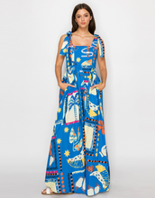 Load image into Gallery viewer, Retro Tropical Maxi Dress