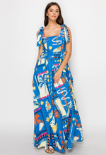 Load image into Gallery viewer, Retro Tropical Maxi Dress