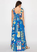 Load image into Gallery viewer, Retro Tropical Maxi Dress