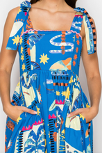 Load image into Gallery viewer, Retro Tropical Maxi Dress