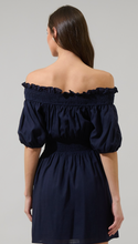 Load image into Gallery viewer, Navy Sairy Mini Dress