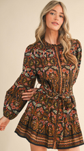 Load image into Gallery viewer, Button Down Floral Mini Dress