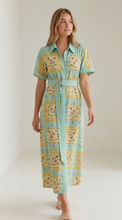 Load image into Gallery viewer, Beach Block Print Shirt Dress