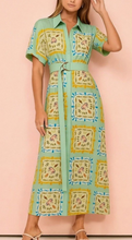 Load image into Gallery viewer, Beach Block Print Shirt Dress
