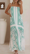 Load image into Gallery viewer, Seafoam Printed Maxi Dress