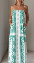 Load image into Gallery viewer, Seafoam Printed Maxi Dress
