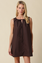 Load image into Gallery viewer, Chocolate Sleeveless Mini Dress