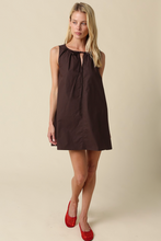 Load image into Gallery viewer, Chocolate Sleeveless Mini Dress
