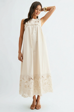 Load image into Gallery viewer, Embroidered Yoke Maxi Dress