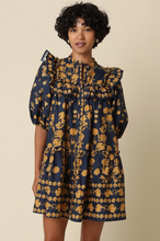 Load image into Gallery viewer, Ruffle Bodice Floral Mini Dress