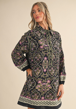 Load image into Gallery viewer, Olive Triangle Stitch Shift Dress