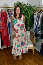 Load image into Gallery viewer, Colorful Tropical Tiger Printed Midi Dress
