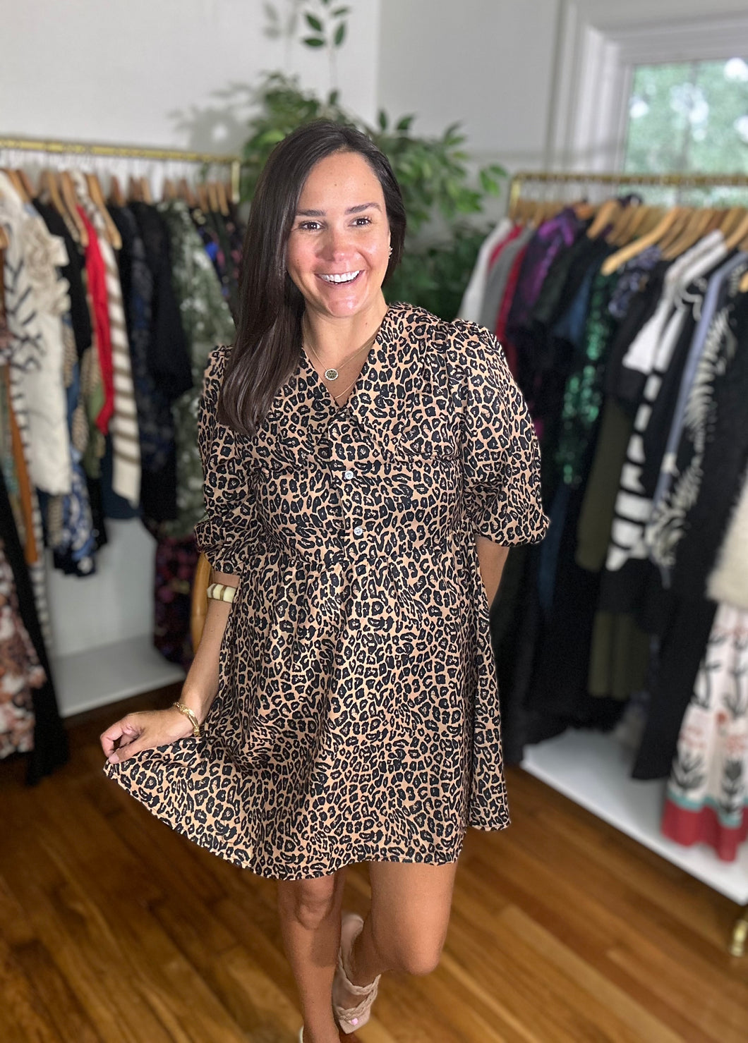 Leopard Mini Dress