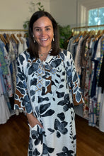 Load image into Gallery viewer, Charcoal Floral Maxi Caftan
