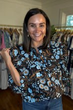 Load image into Gallery viewer, Peter Pan Fall Floral Blouse

