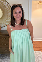 Load image into Gallery viewer, Mint Green Linen Maxi Dress
