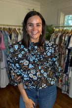 Load image into Gallery viewer, Peter Pan Fall Floral Blouse
