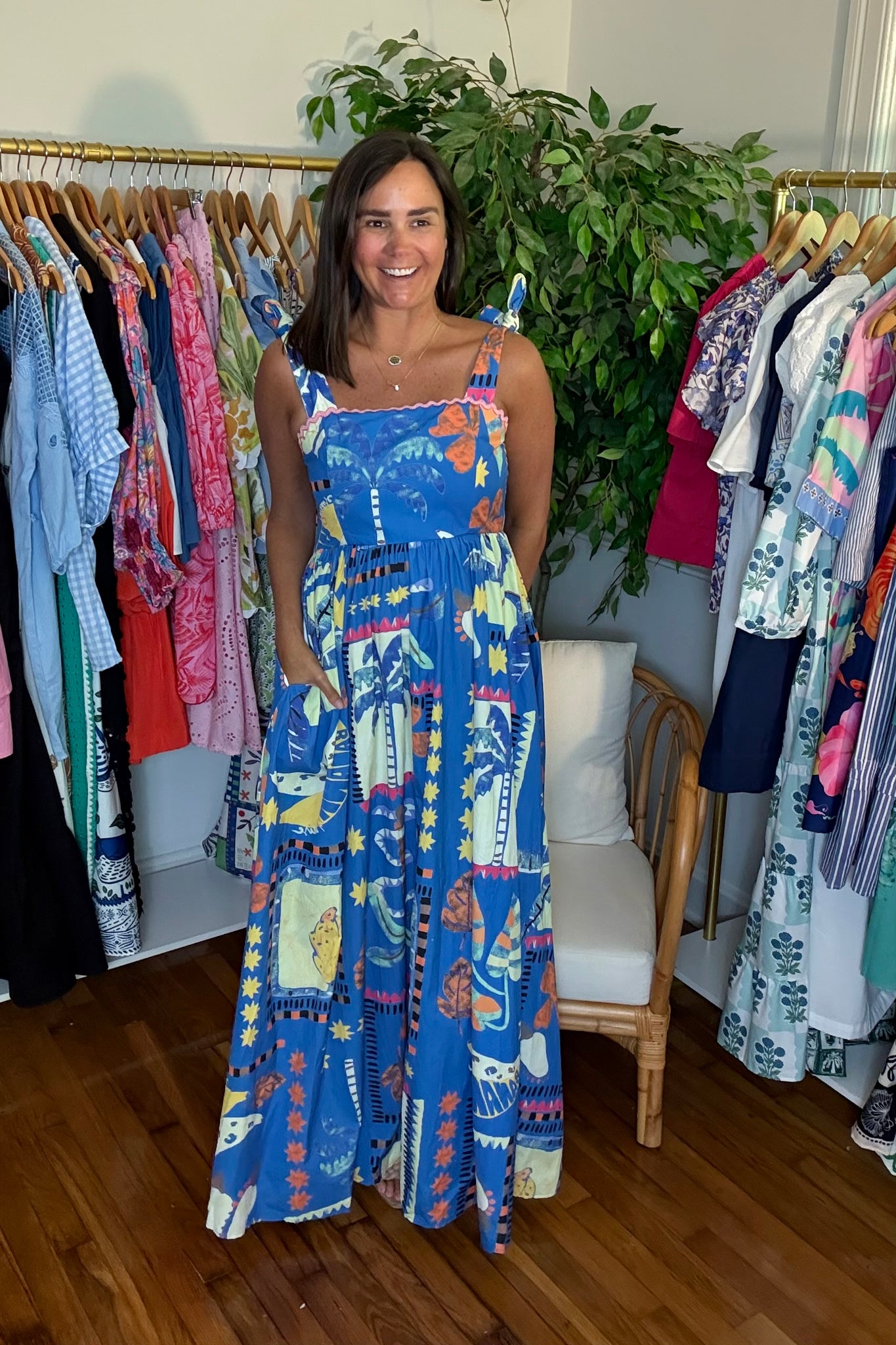 tropical retro dress Retro Tropical Vives Mini Shift Dress