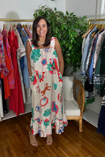 Load image into Gallery viewer, Colorful Tropical Tiger Printed Midi Dress
