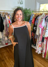 Load image into Gallery viewer, Minimalist Black Maxi Dress
