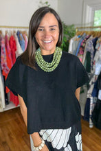 Load image into Gallery viewer, Black Drop Shoulder Sweater
