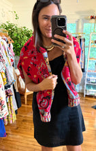 Load image into Gallery viewer, Aztec Red Printed Cardigan Sweater
