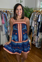 Load image into Gallery viewer, Bird Block Pattern Mini Dress
