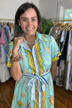 Load image into Gallery viewer, Turquoise Button Down Maxi Dress
