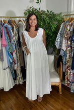 Load image into Gallery viewer, White Linen Maxi Dress
