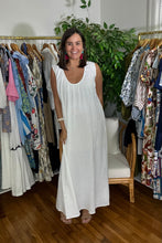 Load image into Gallery viewer, White Linen Maxi Dress

