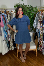 Load image into Gallery viewer, Denim Peter Pan Collar Dress
