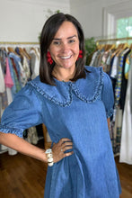 Load image into Gallery viewer, Denim Peter Pan Collar Dress
