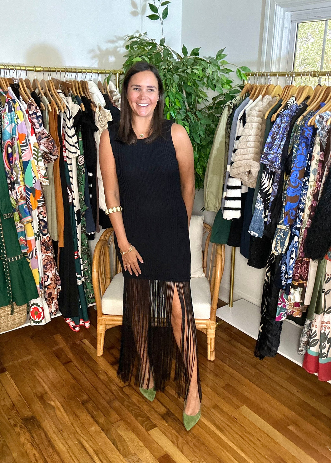Fringe Maxi Dress