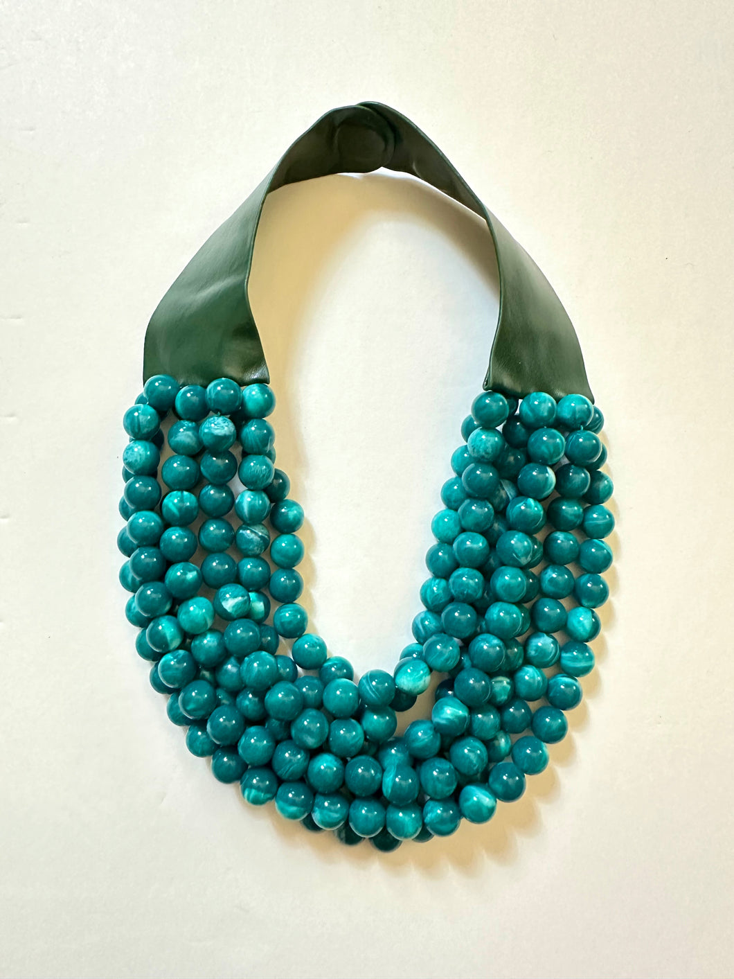 Turquoise Beaded Bib Necklace