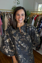 Load image into Gallery viewer, Jacquard Puff Sleeve Mini Dress
