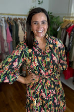 Load image into Gallery viewer, Black Floral Mini Dress
