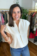 Load image into Gallery viewer, Ivory Suede Blouse
