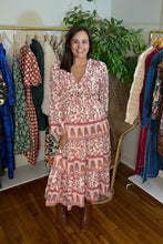 Load image into Gallery viewer, Tiered V-neck Maxi Dress
