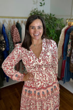 Load image into Gallery viewer, Tiered V-neck Maxi Dress
