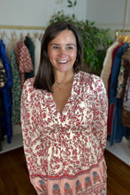 Load image into Gallery viewer, Tiered V-neck Maxi Dress
